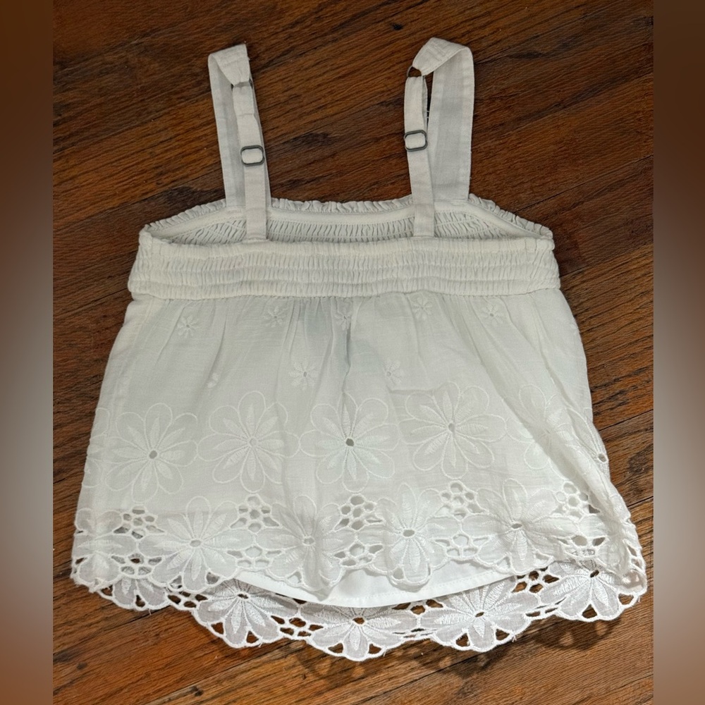 NEW Abercrombie Kids White Embroidered Shorts Set - Picture 4 of 16